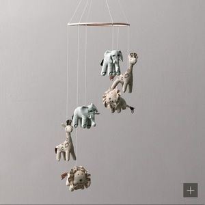 RH Baby and Child chambray animal mobile